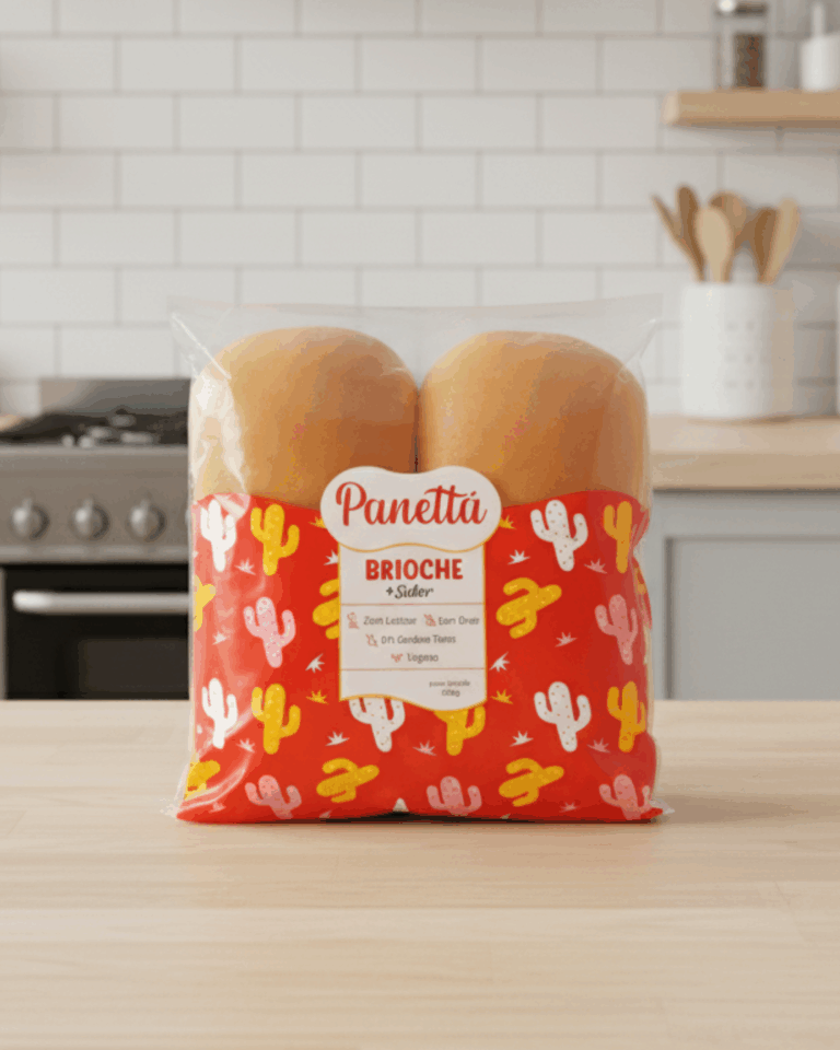 Pão de Hambúrguer Brioche + Sabor Panettá