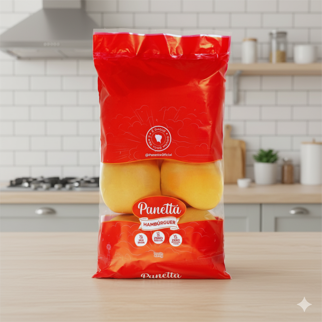 Pão de Hambúrguer Panettá - 6 unidades