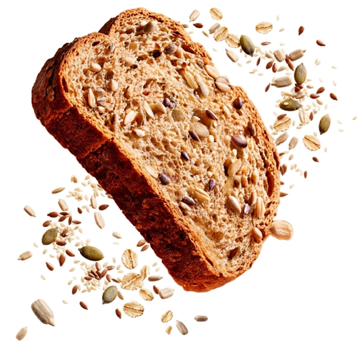 Fatia de pão integral com sementes Panettá, 100% vegetal, sem leite e sem ovo